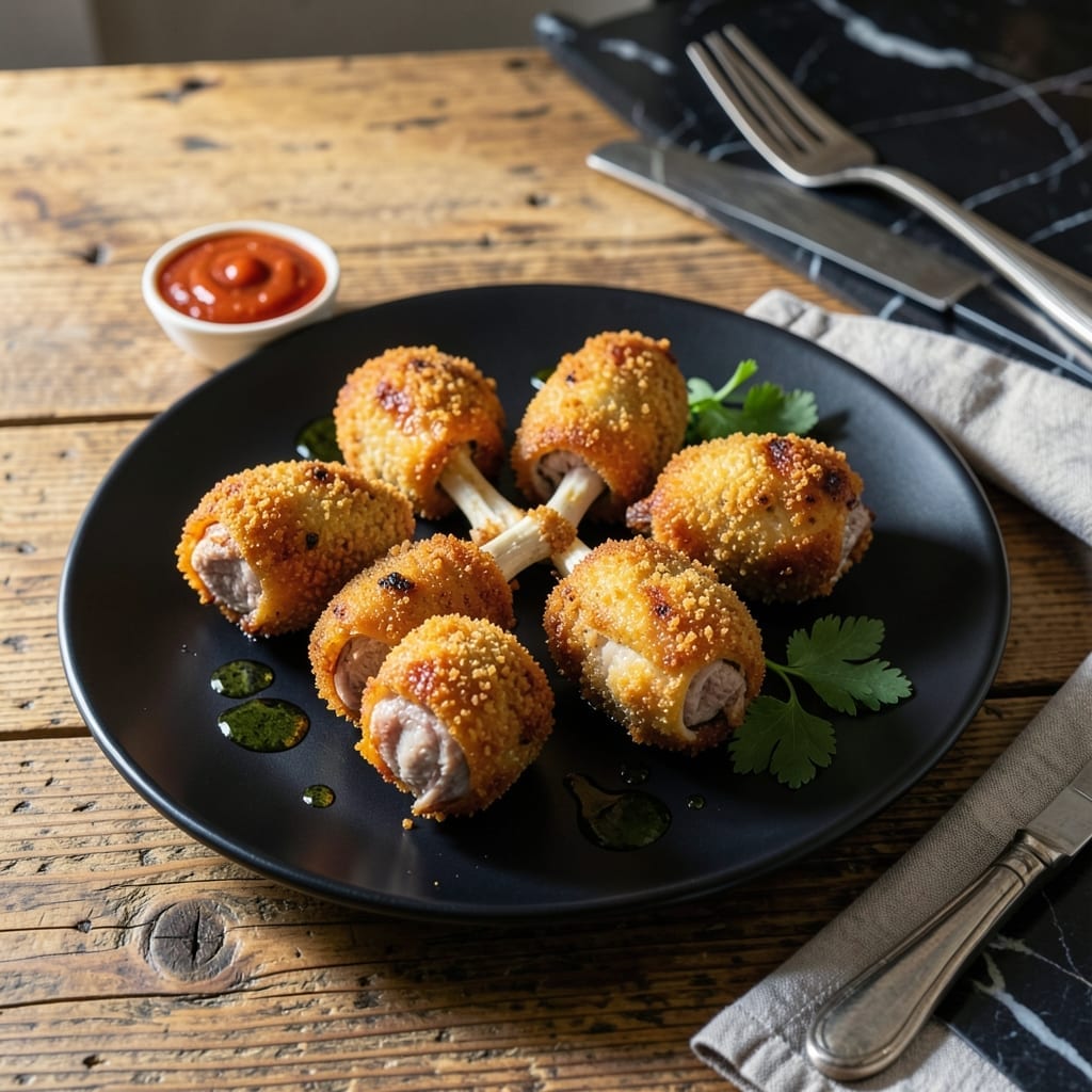 Chicken Lolly Recipe: Crispy Coated Bites With Juicy Surprise Chicken Lolly Recipe: Crispy Coated Bites With Juicy Surprise