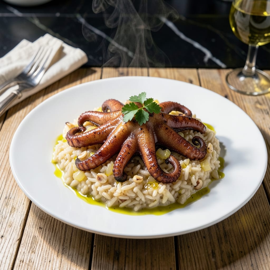 Octopus Rice Recipe: Mediterranean-Inspired Seafood Delight Octopus Rice Recipe: Mediterranean-Inspired Seafood Delight