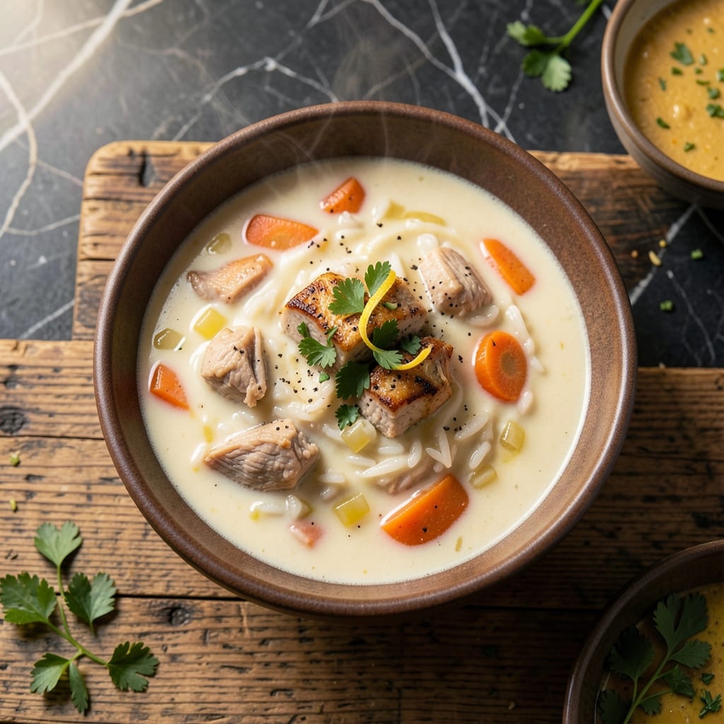 Creamy Turkey and Rice Soup Recipe: Velvety Broth With Tender Bites Creamy Turkey and Rice Soup Recipe: Velvety Broth With Tender Bites
