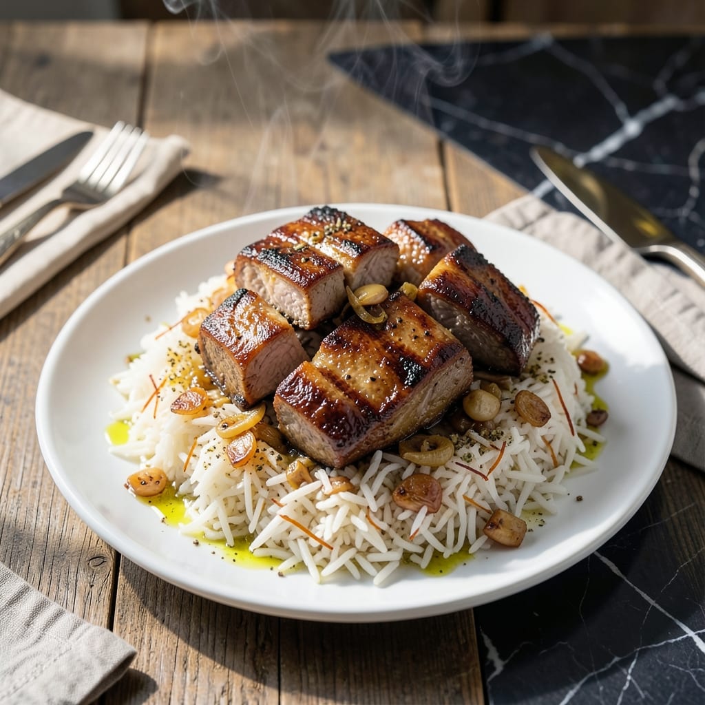 Halal Lamb and Rice Recipe: Middle Eastern Spiced One-Pot Wonder Halal Lamb and Rice Recipe: Middle Eastern Spiced One-Pot Wonder