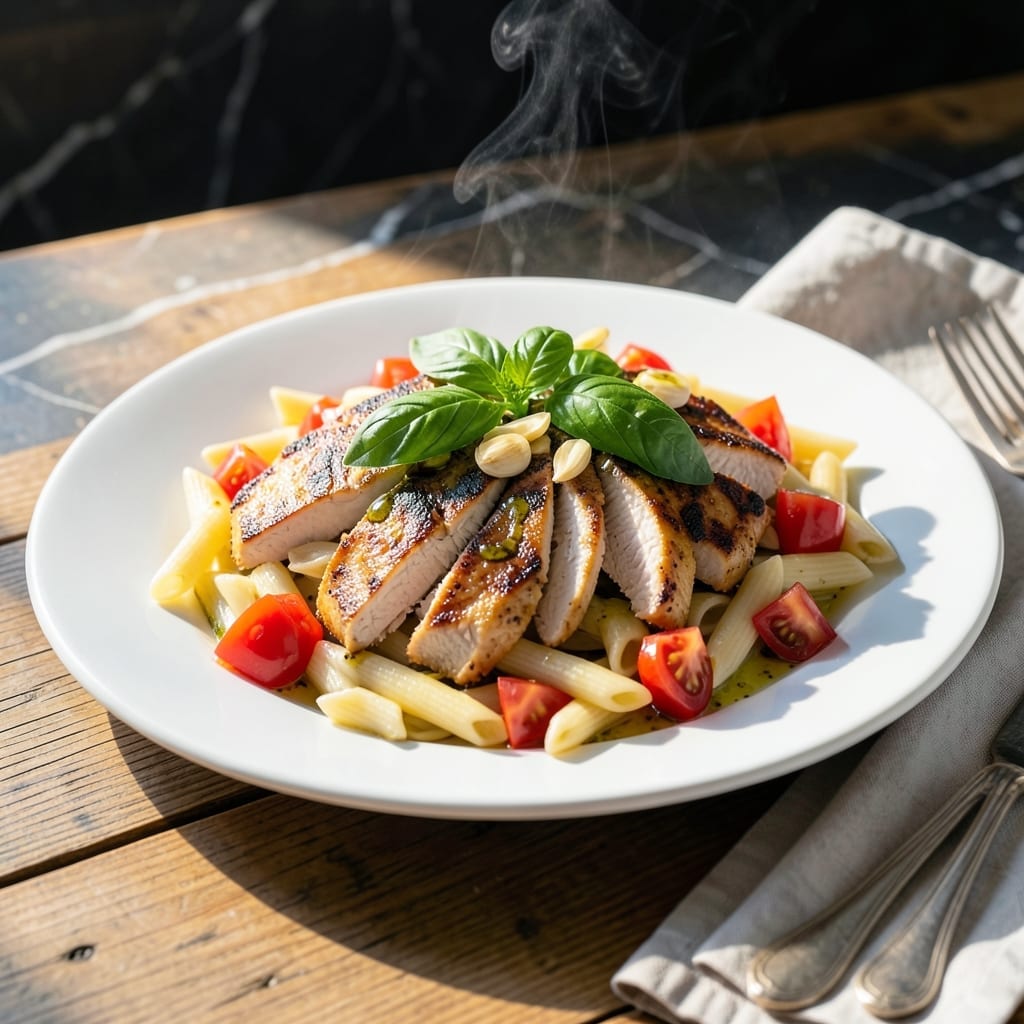 Bruschetta Chicken Pasta Recipe: Garlicky Tomato Basil Fusion