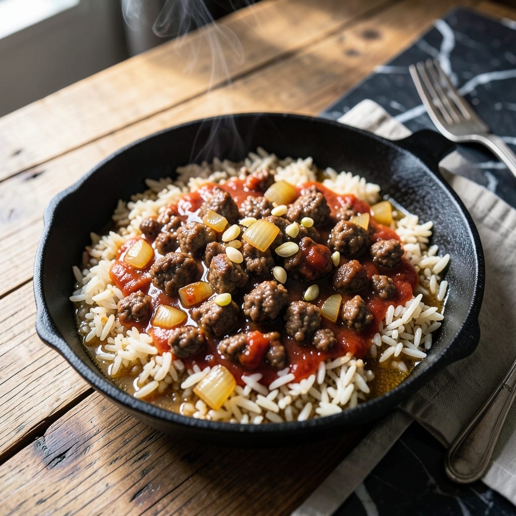 Ground Beef and Rice Recipe Ideas: Savory One-Skillet Family Feast