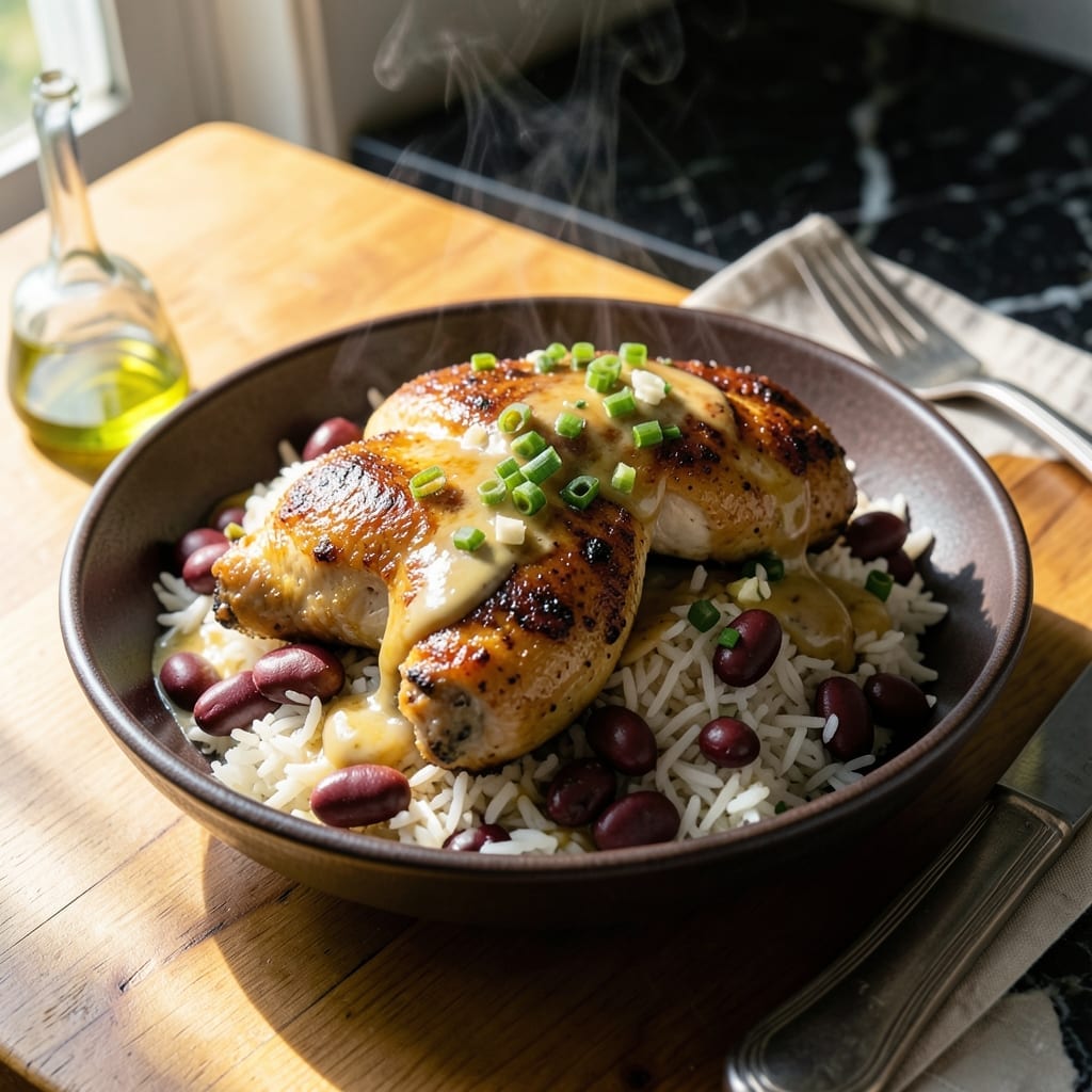 Chicken Rice and Peas Recipe: Caribbean-Style One-Pot Flavor Bomb