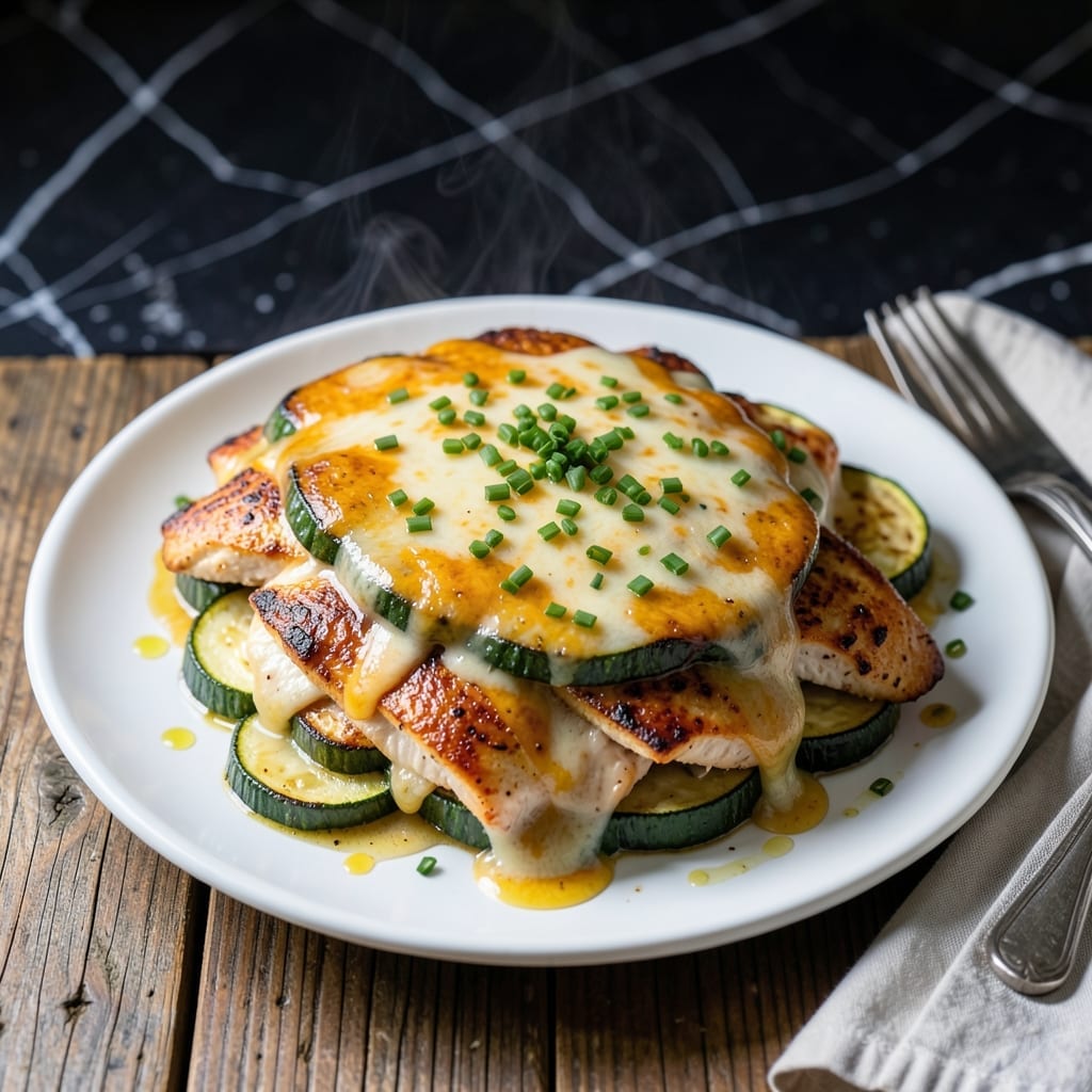 Chicken Zucchini Bake Recipe: Cheesy Layers of Garden Freshness
