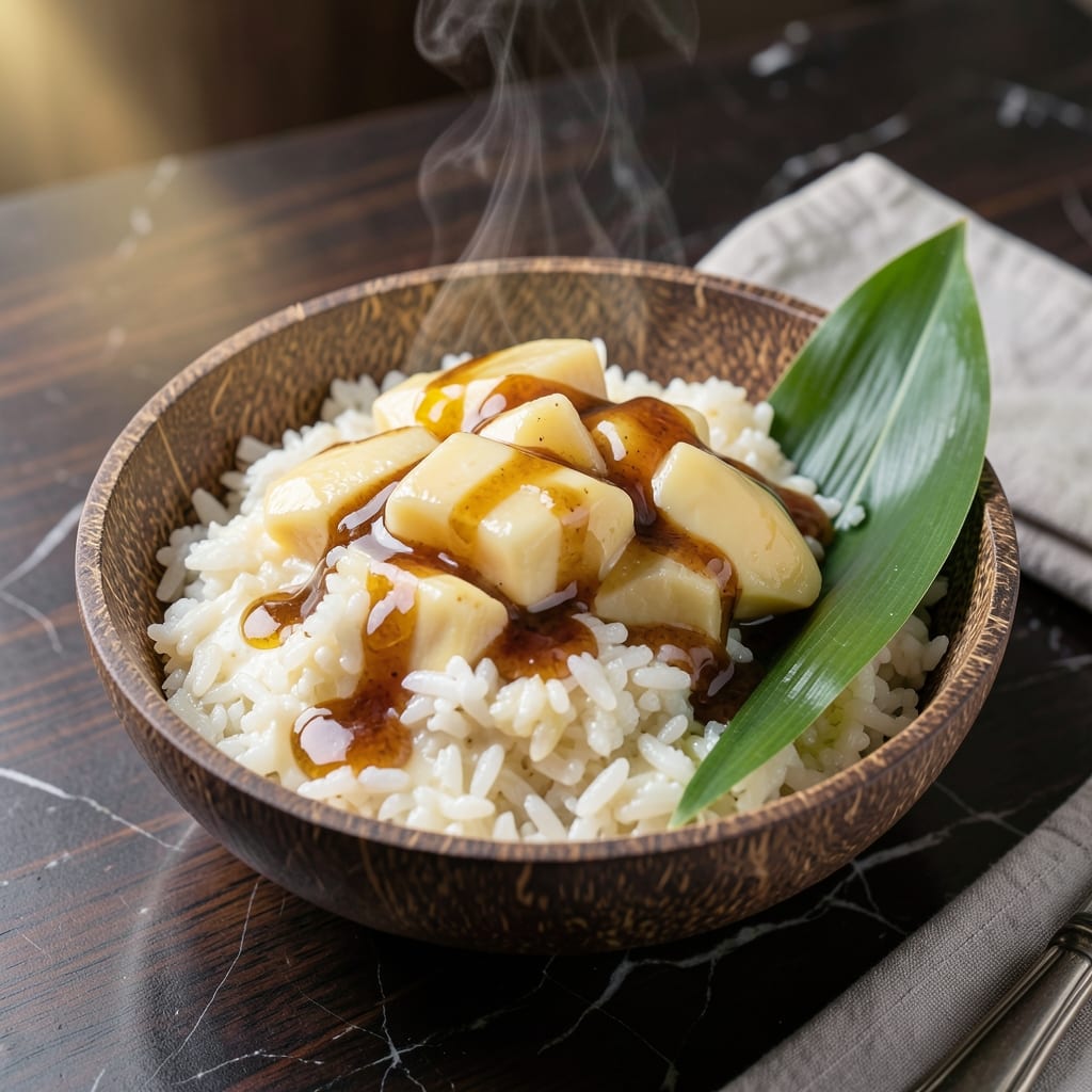Durian Rice Recipe: Tropical Creaminess Over Steamed Jasmine Durian Rice Recipe: Tropical Creaminess Over Steamed Jasmine