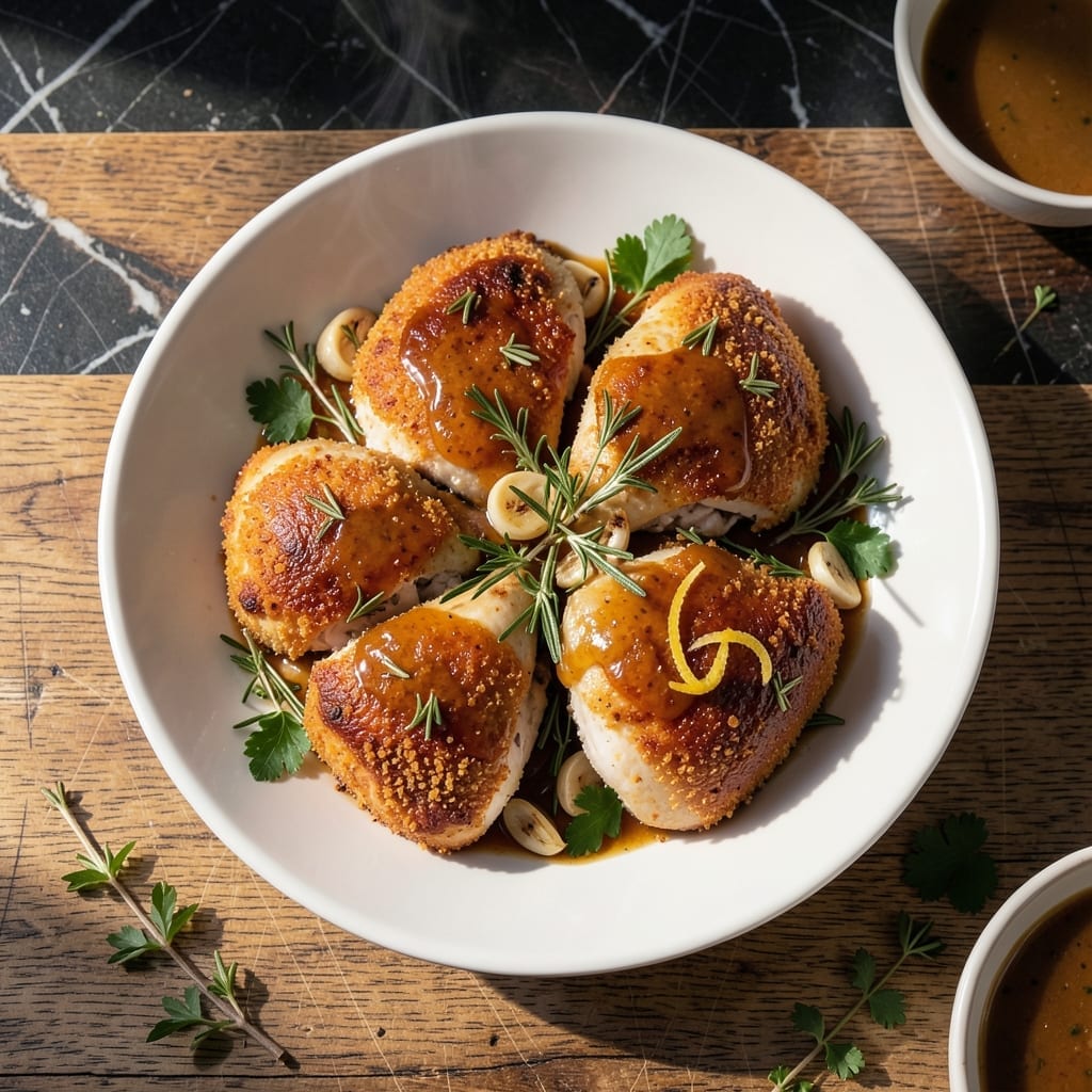 French Baked Chicken Recipe: Herb-Crusted and Golden Brown French Baked Chicken Recipe: Herb-Crusted and Golden Brown