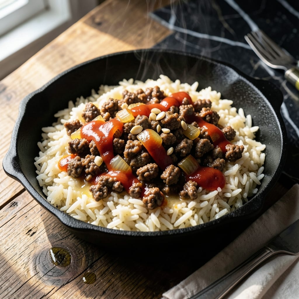 Rice Ground Beef Recipe: Hearty One-Bowl Meal with Bold Flavors Rice Ground Beef Recipe: Hearty One-Bowl Meal with Bold Flavors