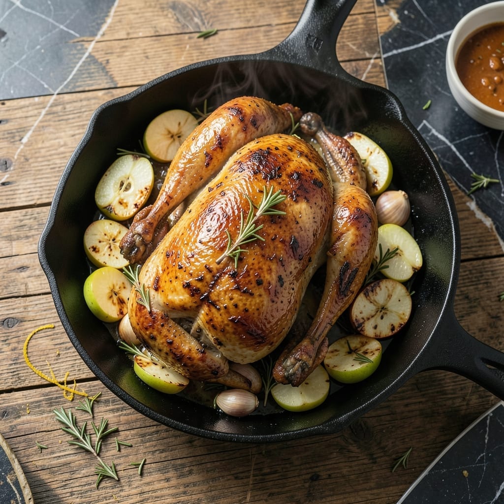 Apple Roasted Chicken Recipe: Herb-Infused Golden Crispiness Apple Roasted Chicken Recipe: Herb-Infused Golden Crispiness