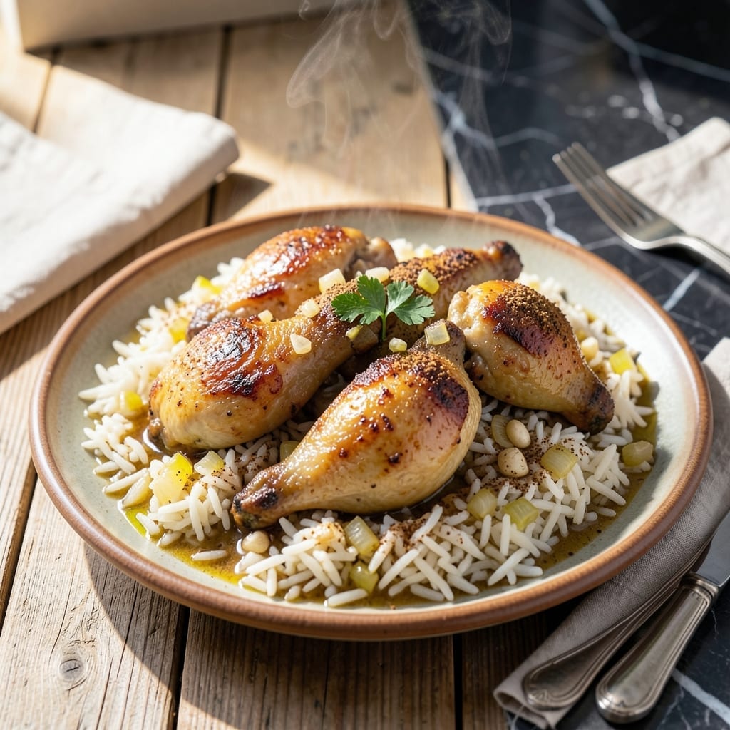 Middle Eastern Chicken and Rice Recipe: Fragrant Spice-Infused One-Pot Meal