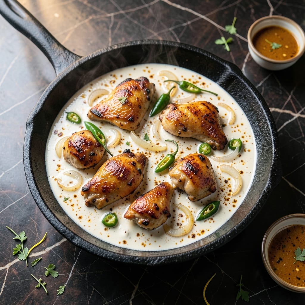 Chicken White Karahi Recipe: Aromatic Spices in a Wok-Tossed Delight