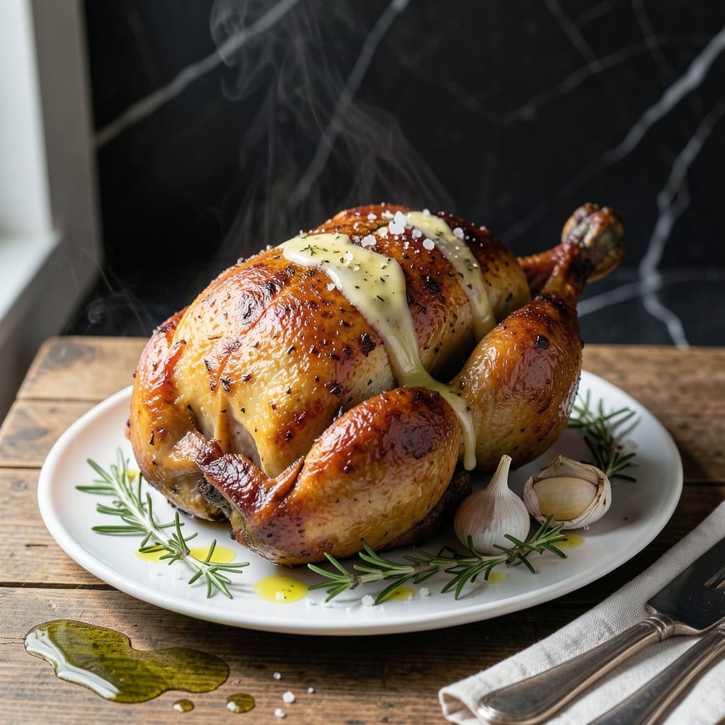 Amazing Chicken Recipe: Golden Crust With Herb-Infused Juices