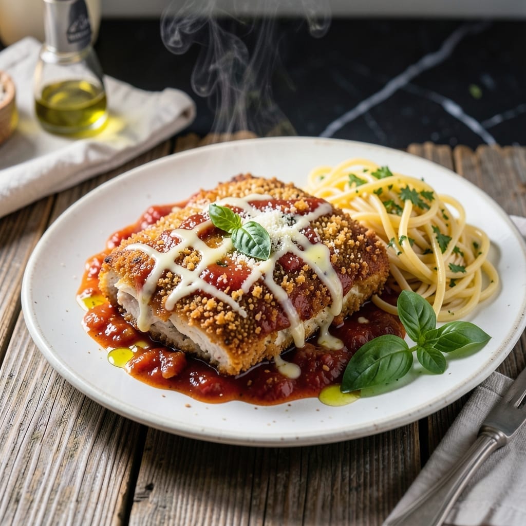Authentic Chicken Parmesan Recipe: Crispy Cutlets With Homemade Marinara
