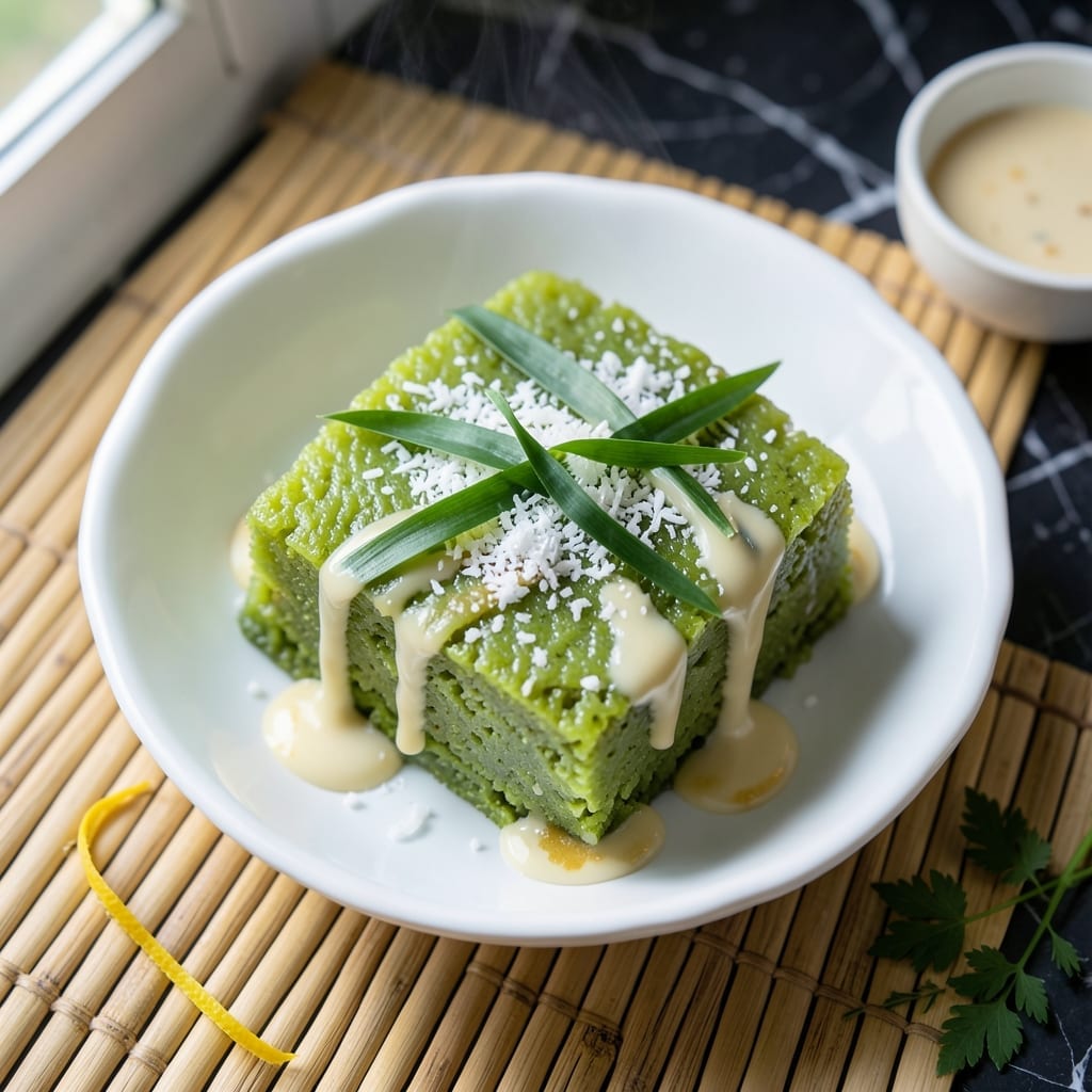 Pandan Rice Cake Recipe: Fragrant Layers With Coconut Sweetness Pandan Rice Cake Recipe: Fragrant Layers With Coconut Sweetness