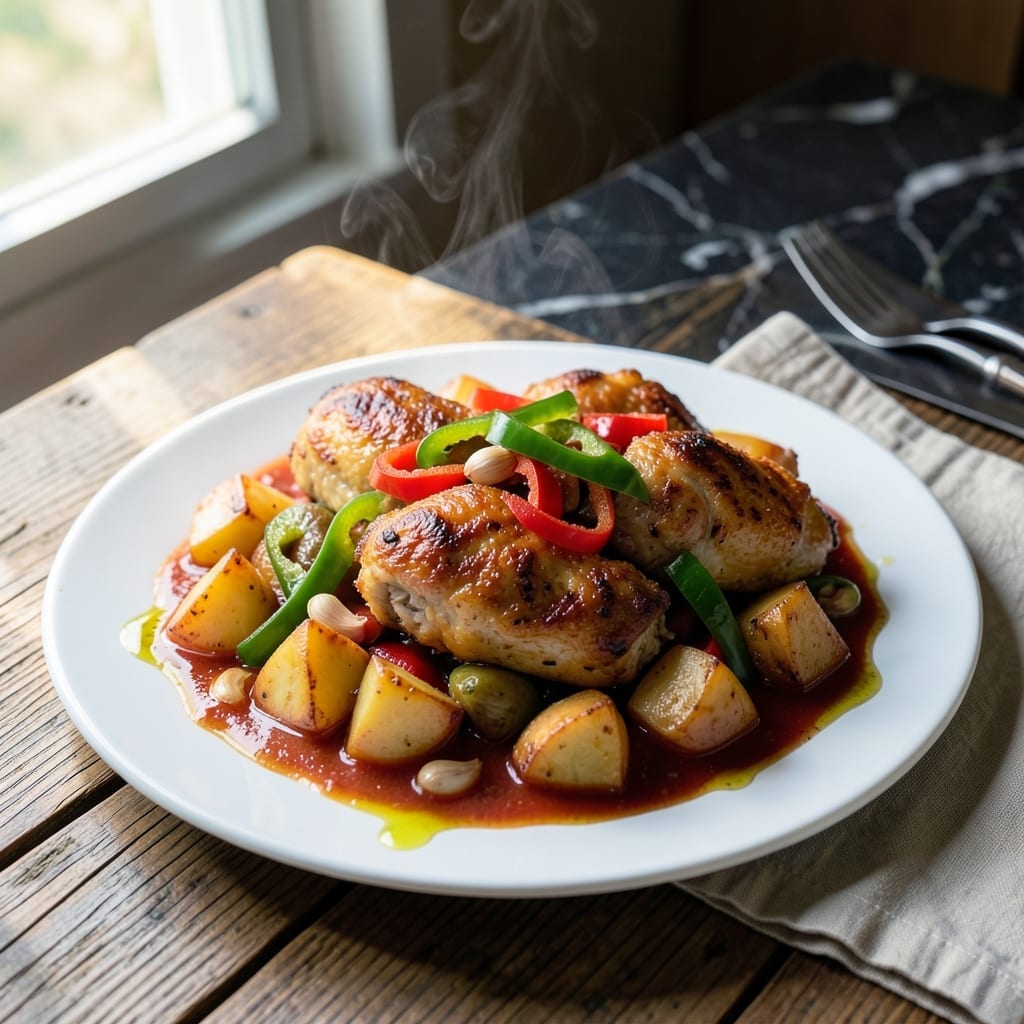 Chicken Afritada Filipino Recipe: Vibrant Tomato and Potato Stew