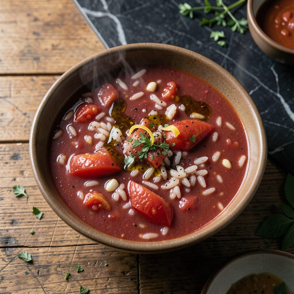 Old Fashioned Tomato Rice Soup Recipe: Grandma's Nostalgic Bowl