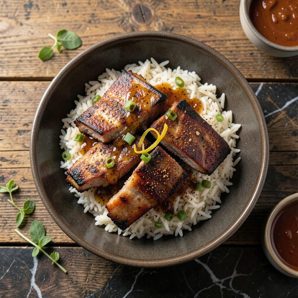 Country Style Pork Ribs and Rice Recipe: Smoky Tender Bites Over Fluffy Grains