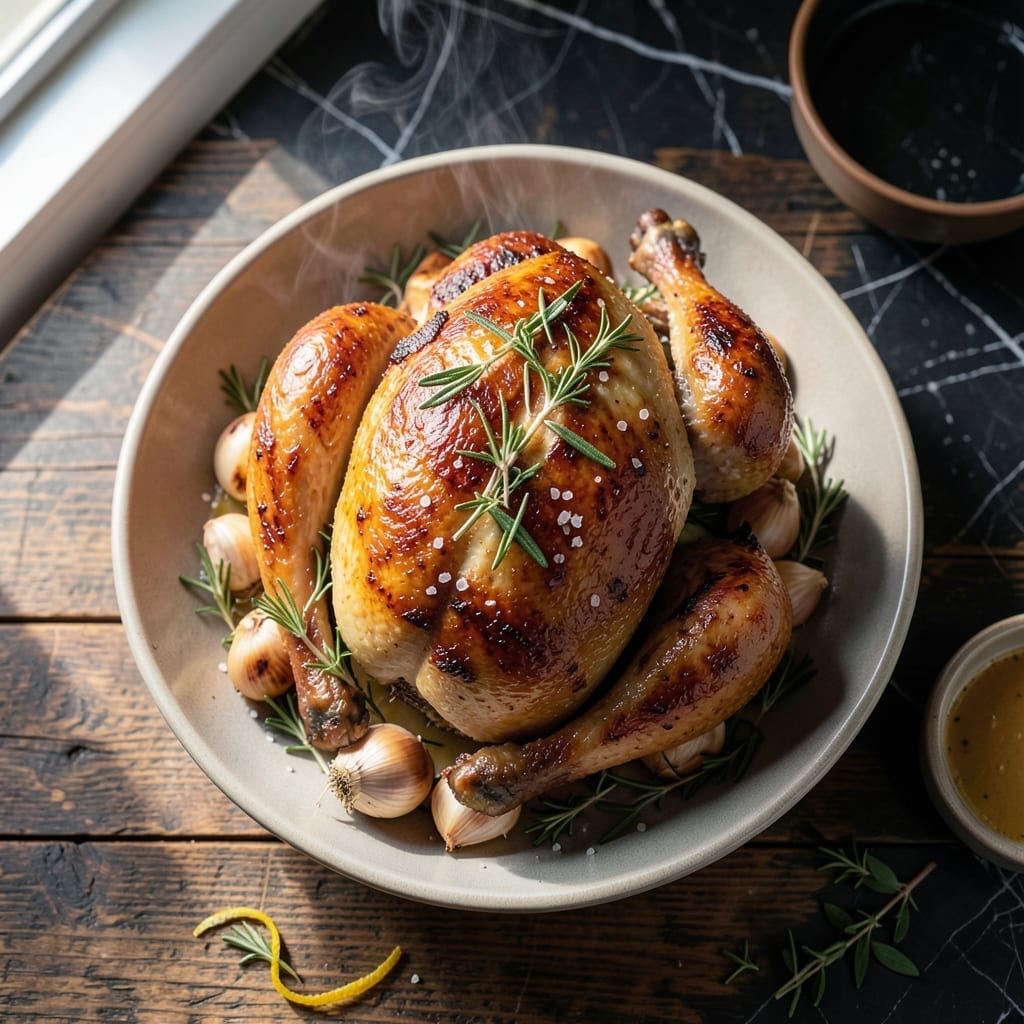 Roast Spring Chicken Recipe: Herb-Infused Juiciness With Crispy Skin