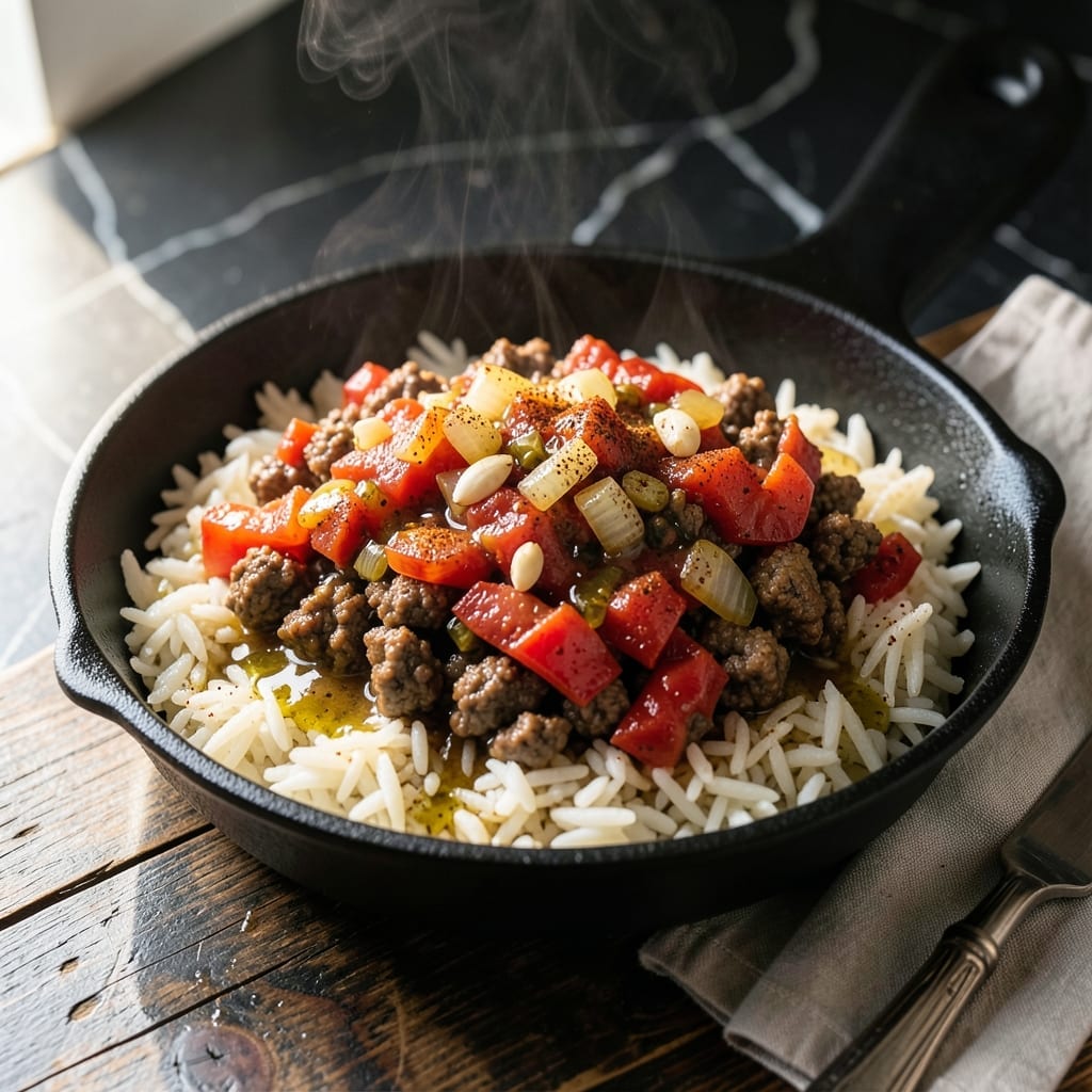 Ground Beef Salsa Rice Recipe: One-Pot Tex-Mex Feast