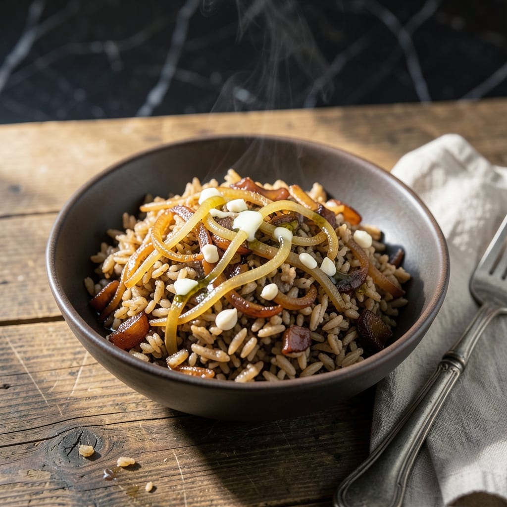 French Onion Brown Rice Recipe: Umami-Rich Grains With Caramelized Depth