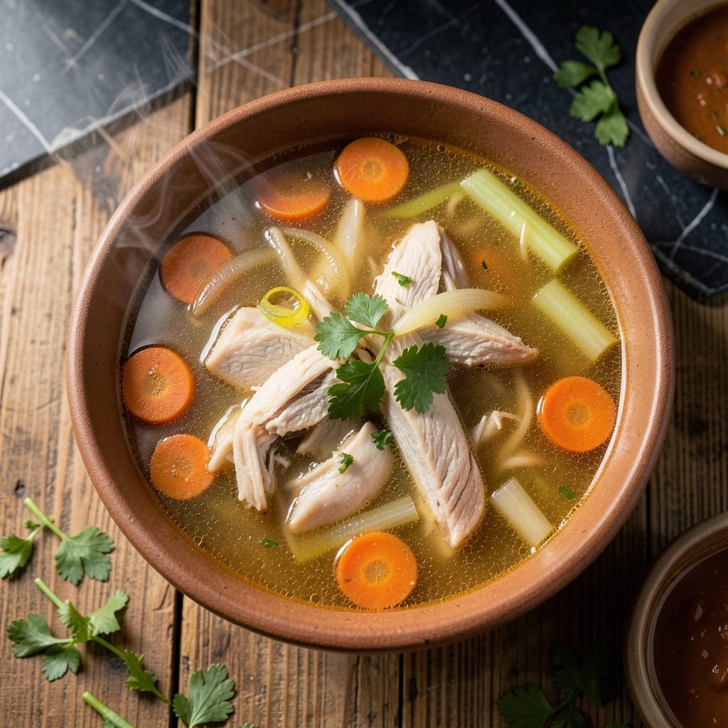 Chicken Soup Recipe With Chicken Stock: Soul-Warming Broth With Tender Shreds