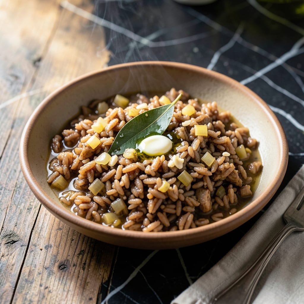 Brown Rice and Chicken Broth Recipe: Nutty Grains in Savory Simmered Stock