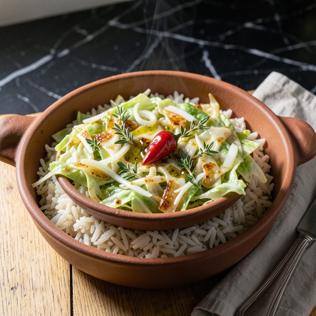 Jamaican Cabbage and Rice Recipe: Island-Inspired One-Pot Meal Jamaican Cabbage and Rice Recipe: Island-Inspired One-Pot Meal