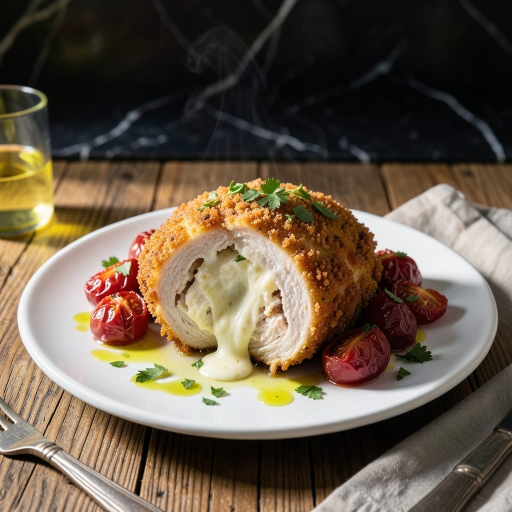 Cracked Chicken Recipe: Crispy Parmesan Crust With Hidden Cream Cheese Cracked Chicken Recipe: Crispy Parmesan Crust With Hidden Cream Cheese