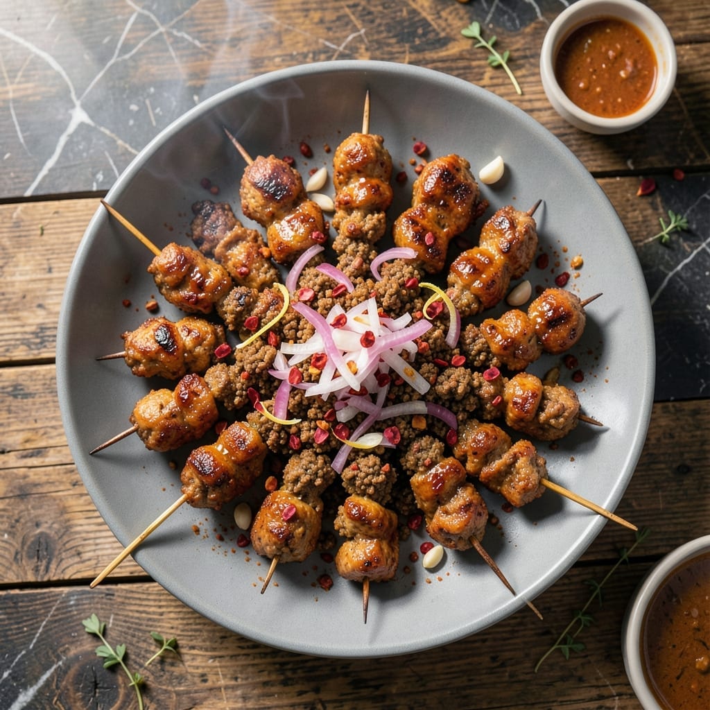 Chicken Adana Recipe: Spiced Ground Meat on Skewers
