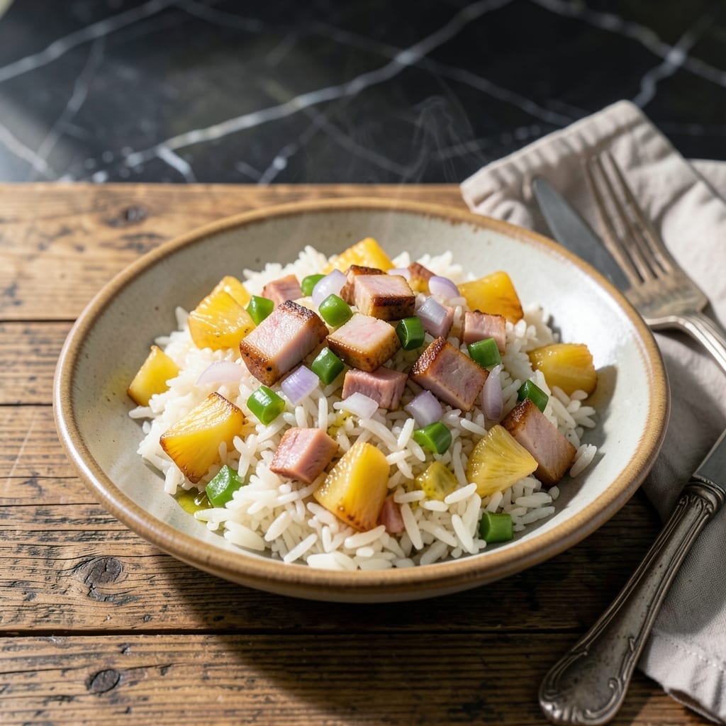 Hawaiian Rice Recipe: Sweet Pineapple and Ham Harmony