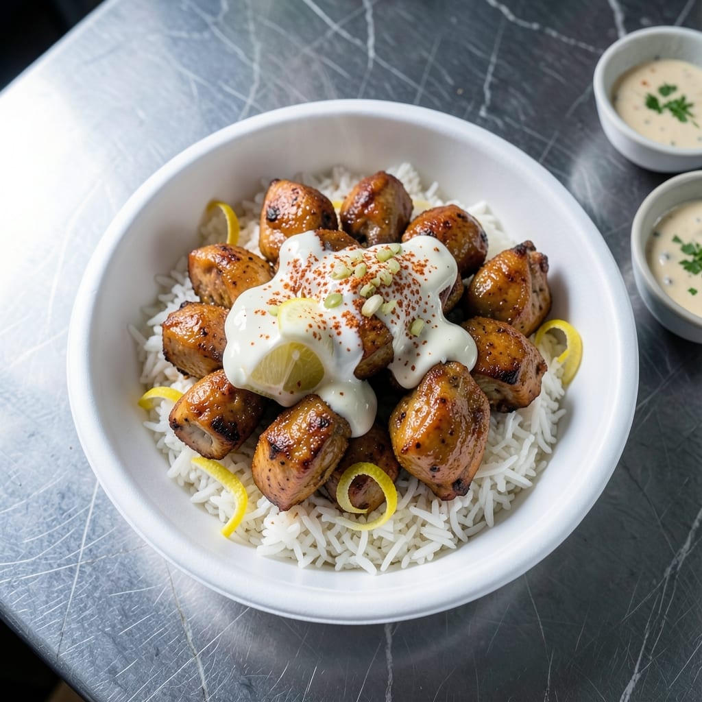 Chicken Over Rice NYC Recipe: Halal Cart-Style White Sauce Magic