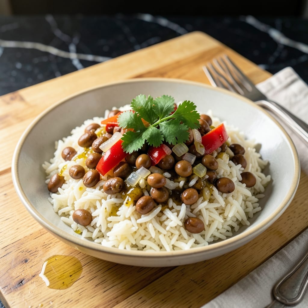 Hawaiian Gandule Rice Recipe: Tropical Aroma in One-Pot Ease Hawaiian Gandule Rice Recipe: Tropical Aroma in One-Pot Ease