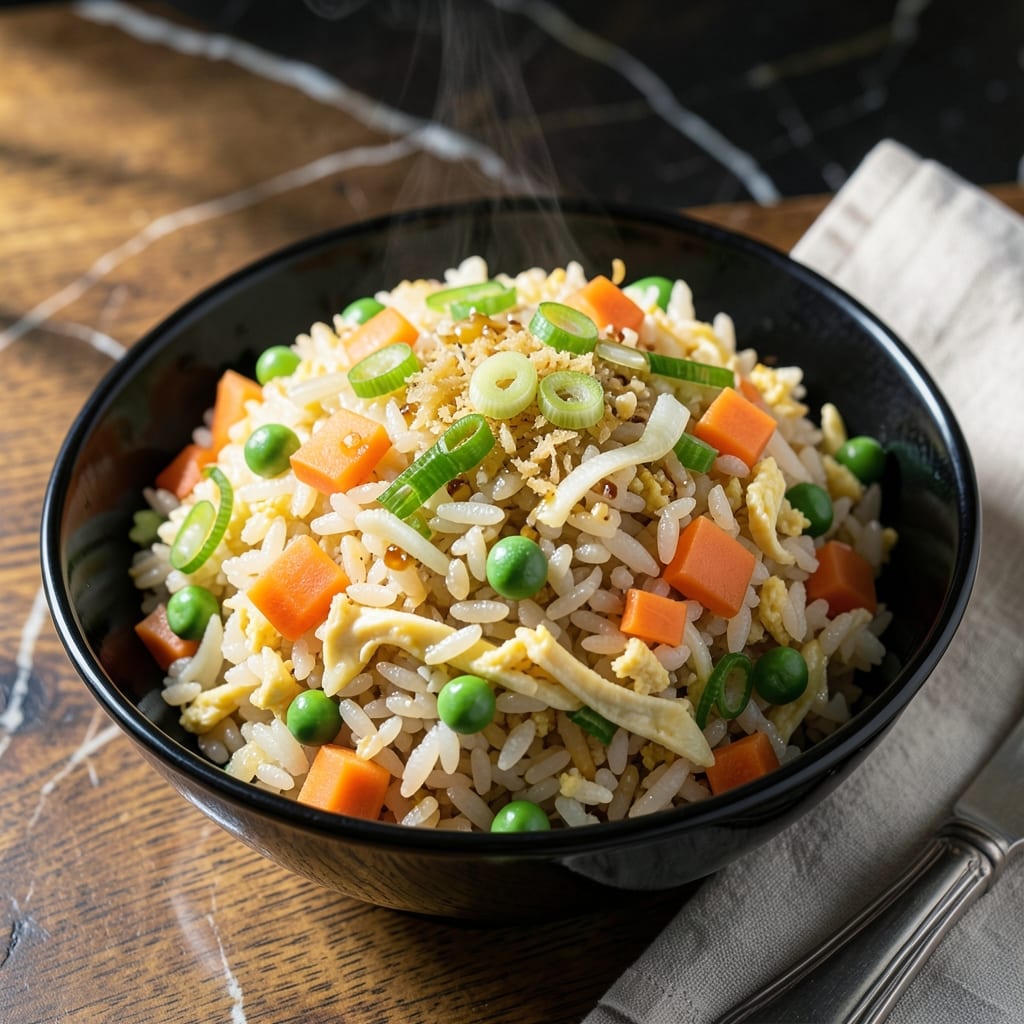 Japanese Vegetable Fried Rice Recipe: Day-Old Grain Revival