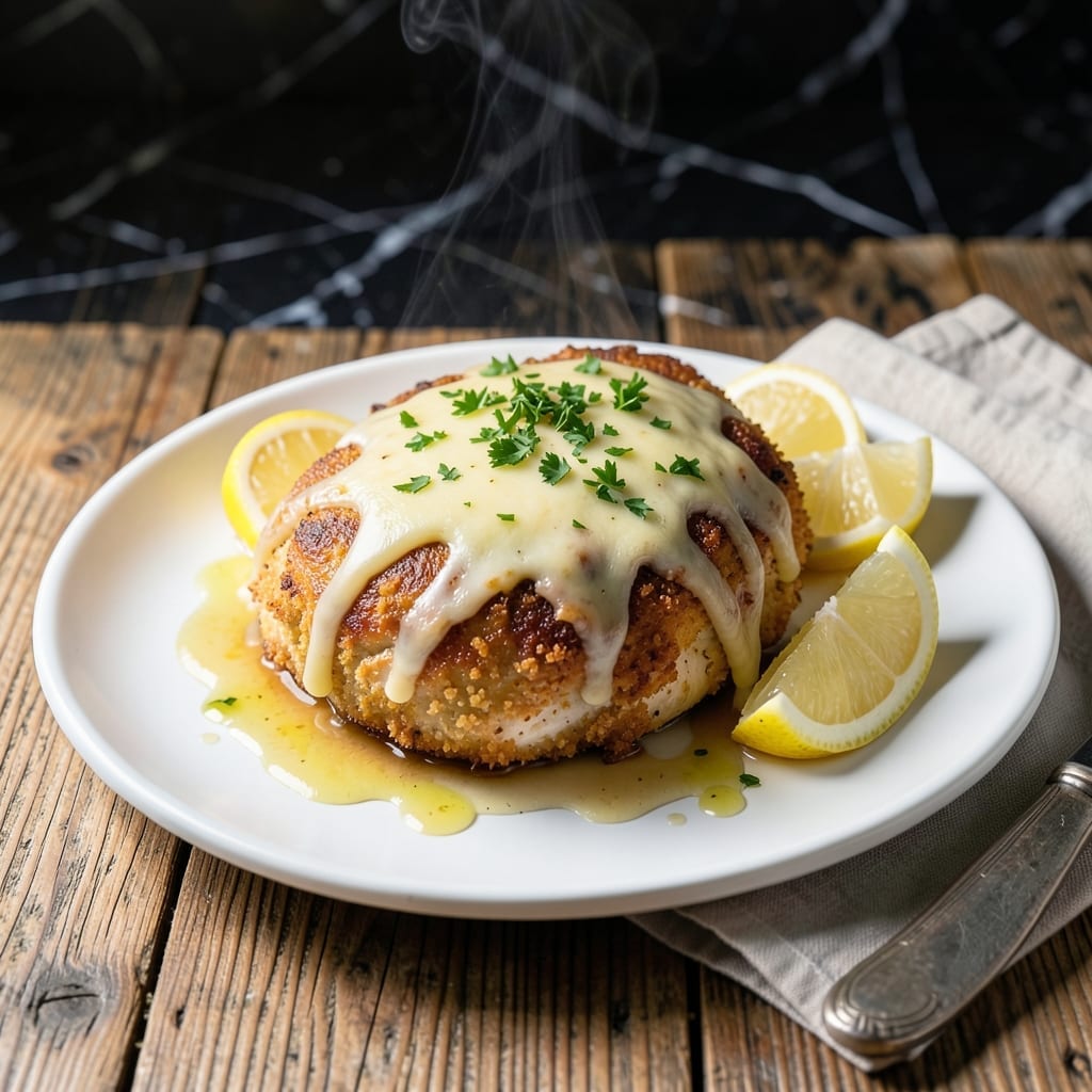 Asiago Chicken Recipe: Melty Cheese Crust With Herb-Infused Bite