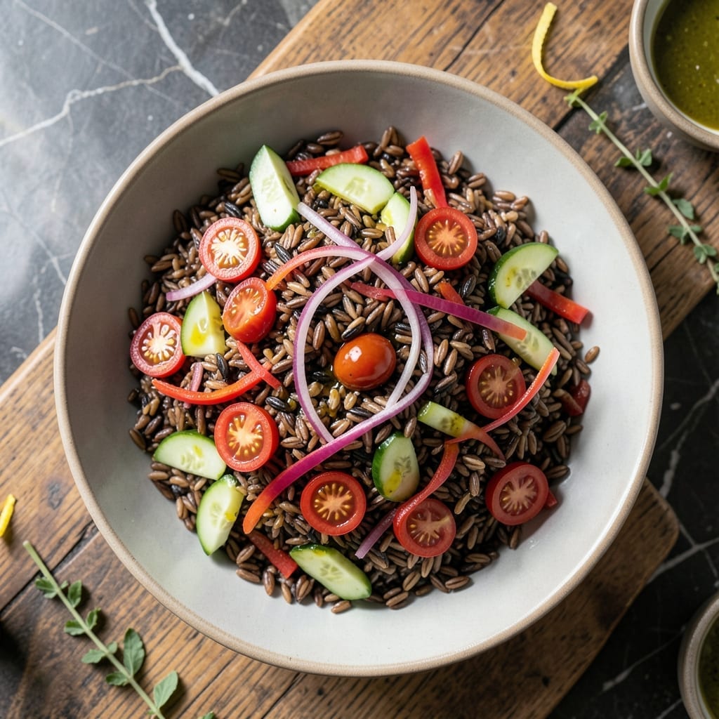 Wild Rice Salad Recipe: Nutty Chew With Garden Freshness Wild Rice Salad Recipe: Nutty Chew With Garden Freshness