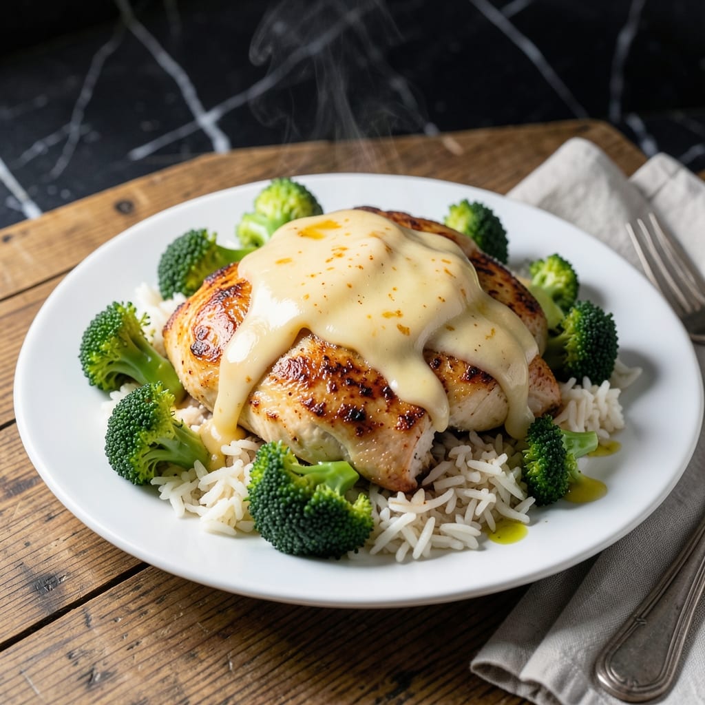 Broccoli Cheddar Chicken and Rice Recipe: One-Pot Cheesy Comfort
