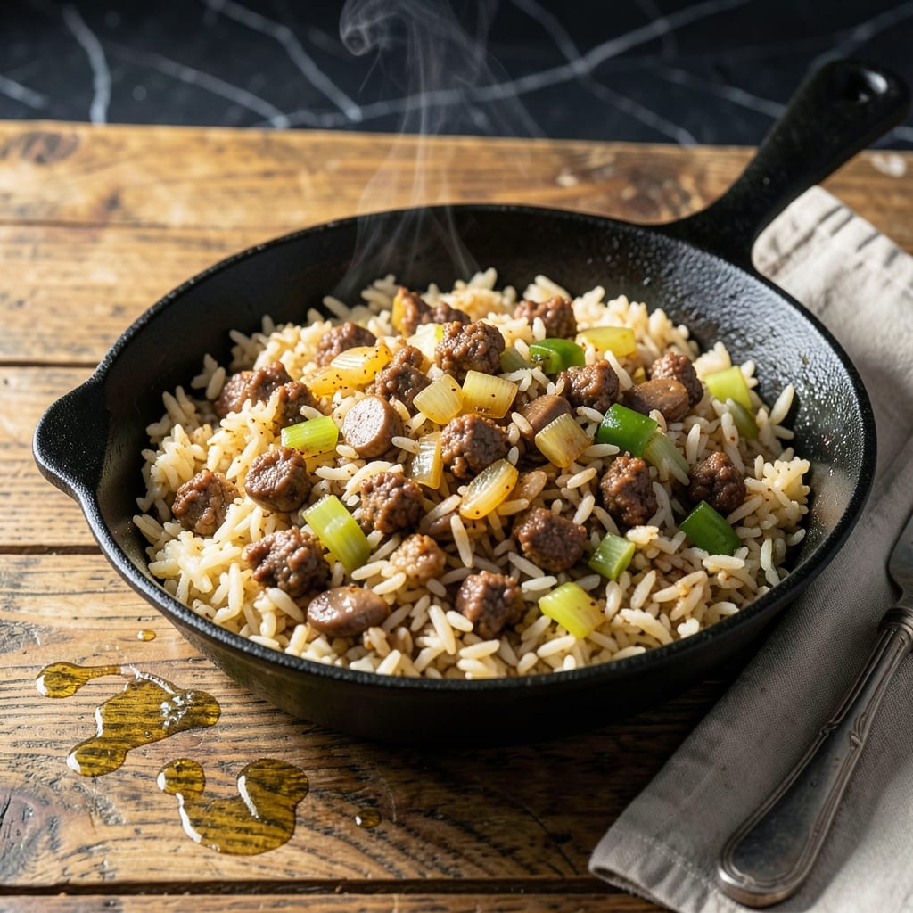 Homemade Dirty Rice Recipe: Cajun-Spiced One-Pot Flavor