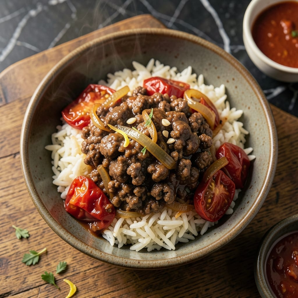 Ground Beef Stewed Tomatoes and Rice Recipe: Hearty One-Pot Family Dinner Ground Beef Stewed Tomatoes and Rice Recipe: Hearty One-Pot Family Dinner