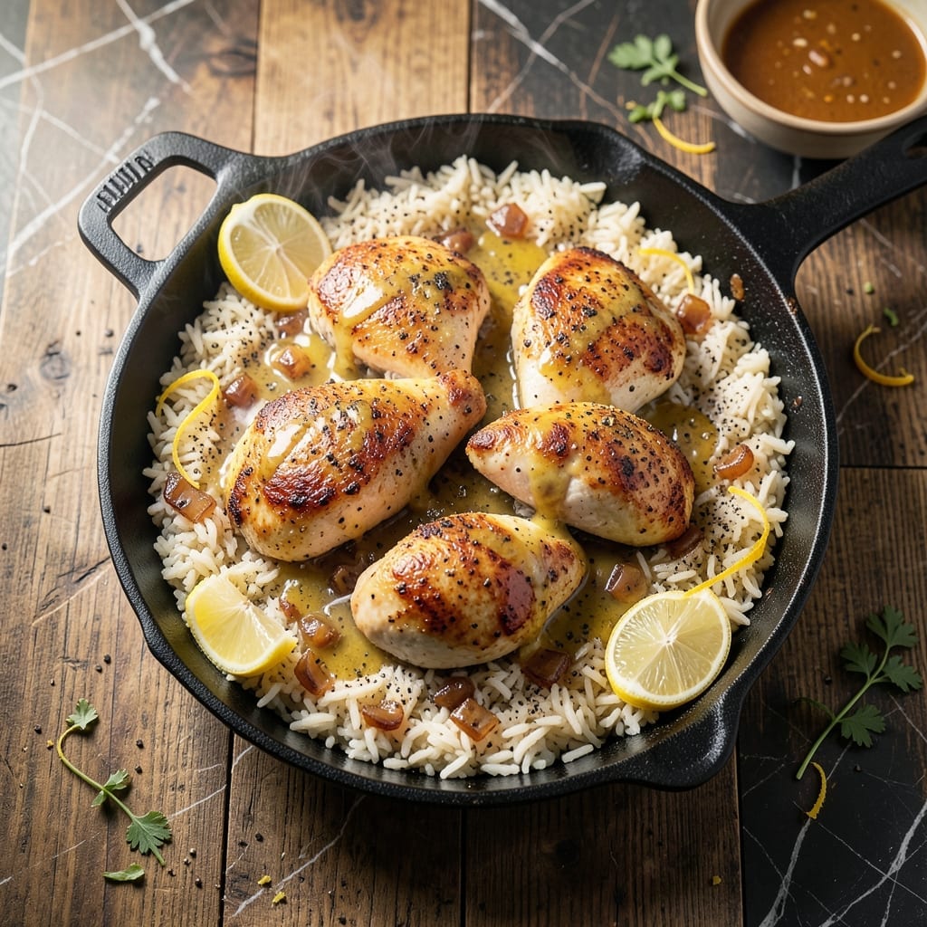 Lemon Pepper Chicken and Rice Casserole Recipe: Zesty One-Dish Family Dinner
