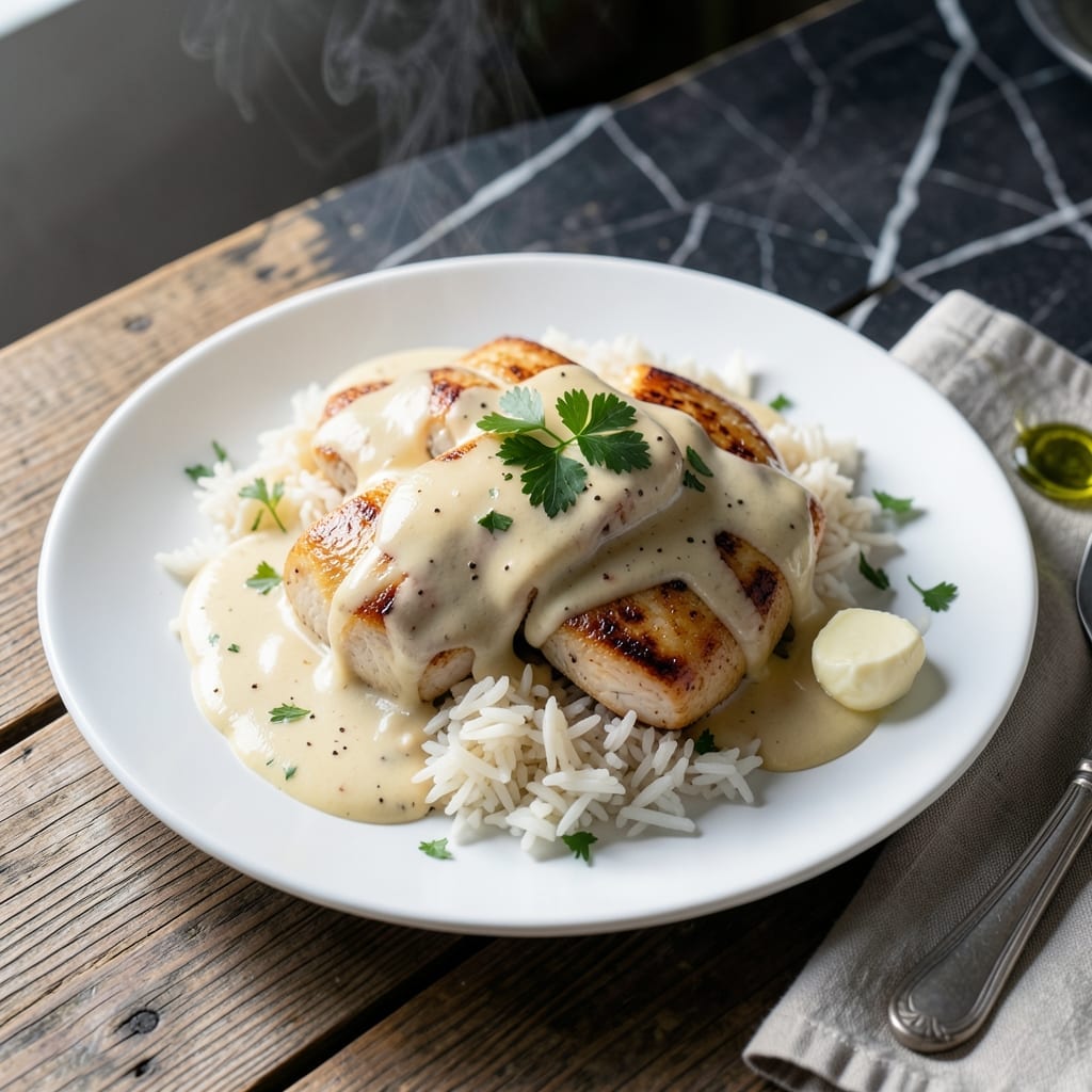 Creamed Chicken and Rice Recipe: Homestyle Creamy Comfort