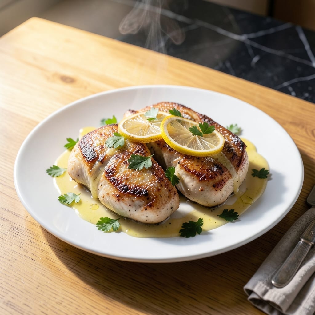 Baked Chicken Piccata Recipe: Lemon-Caper Sauce Over Tender Cutlets Baked Chicken Piccata Recipe: Lemon-Caper Sauce Over Tender Cutlets