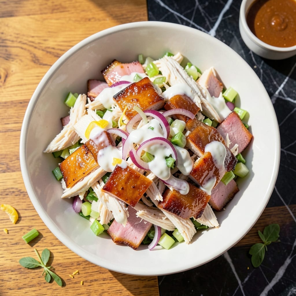 Honey Baked Ham Chicken Salad Recipe: Sweet and Savory Protein-Packed Lunch
