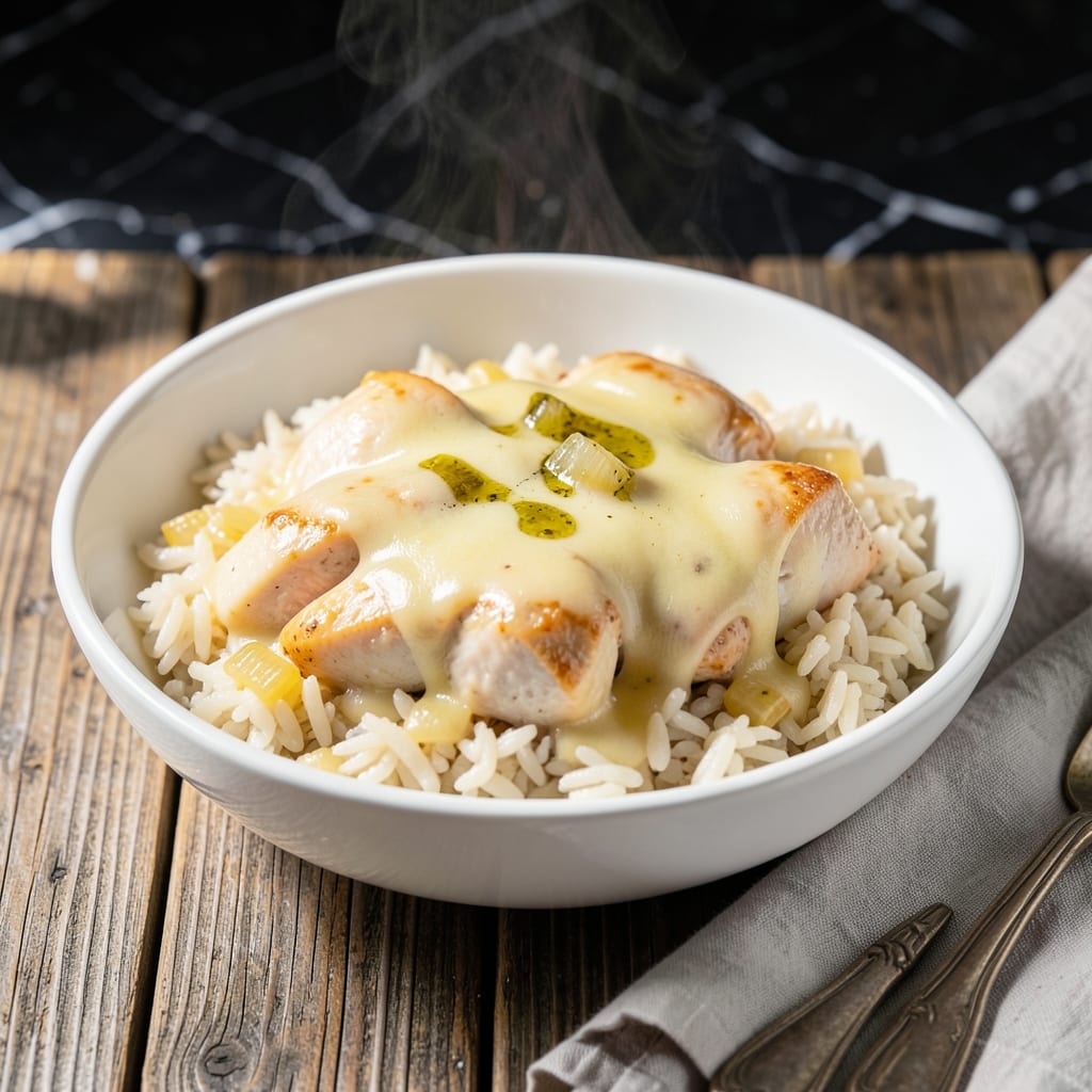 Cheesy Chicken and Rice Crockpot Recipe: Hands-Off Meal With Melted Goodness