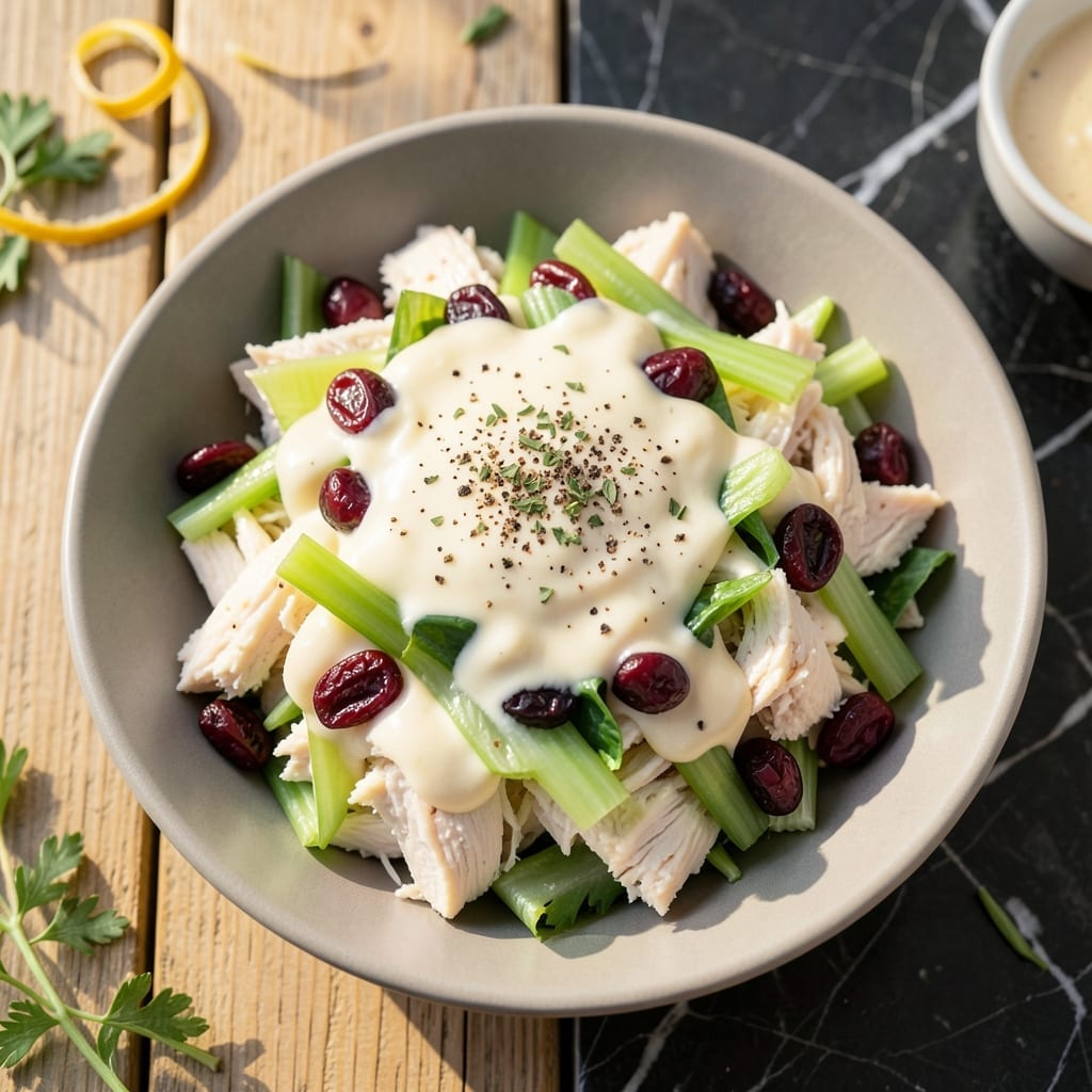 Chicken Salad Recipe With Canned Chicken and Cranberries: Sweet Tart Crunch in Minutes