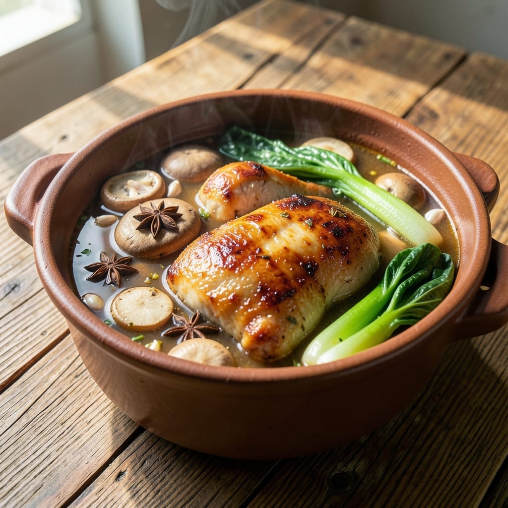 Recipe for Chicken Hotpot: Simmered Comfort With Asian Spices Recipe for Chicken Hotpot: Simmered Comfort With Asian Spices