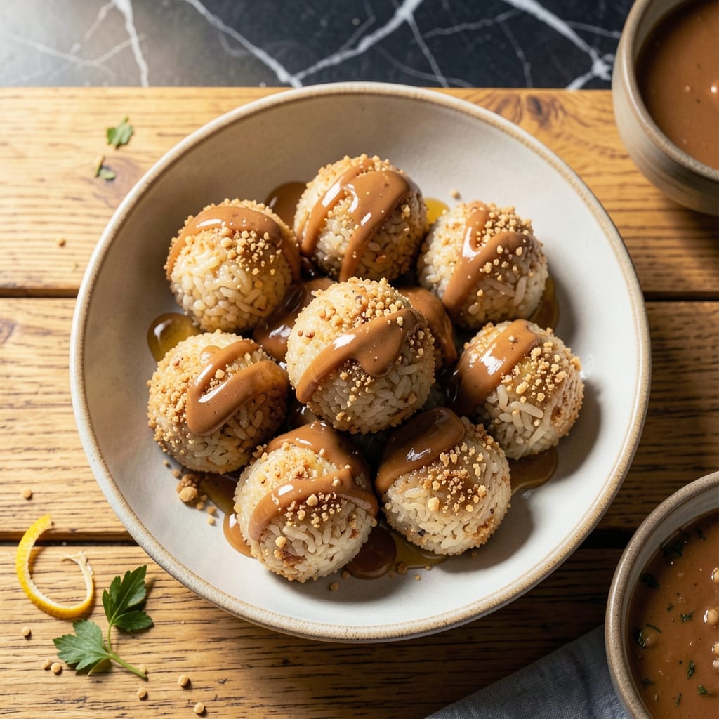 Rice Cake Balls Recipe: Chewy Centers With Nutty Crunch Rice Cake Balls Recipe: Chewy Centers With Nutty Crunch