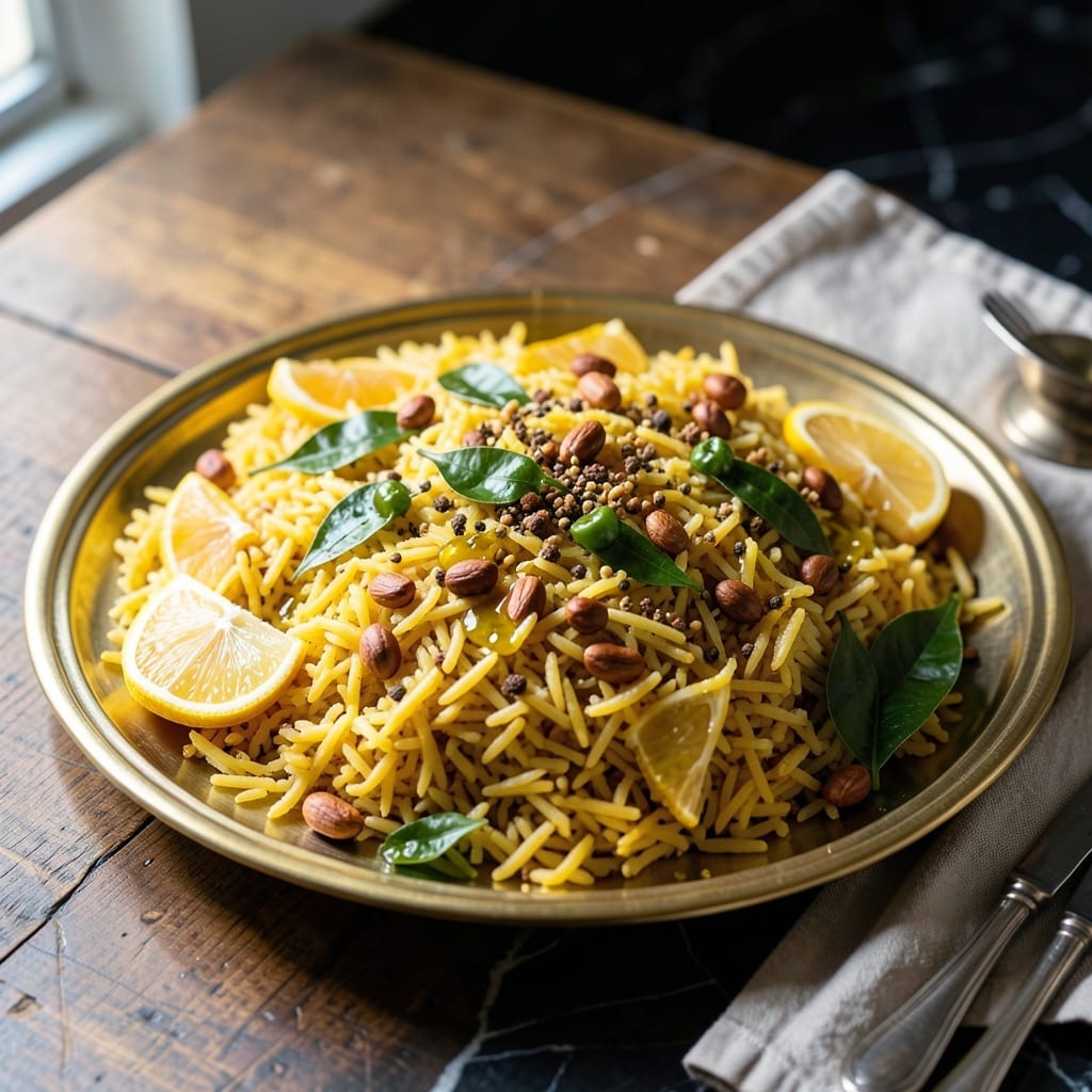 Hyderabadi Lemon Rice Recipe: Zesty Turmeric Grains With South Indian Flavor