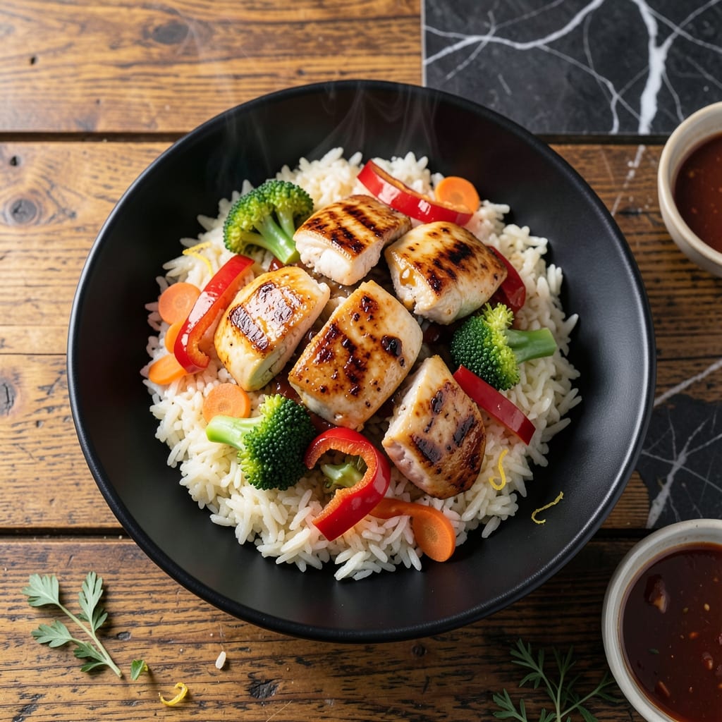 Chicken Veggie Rice Bowl Recipe: Fresh and Flavorful Weeknight Meal