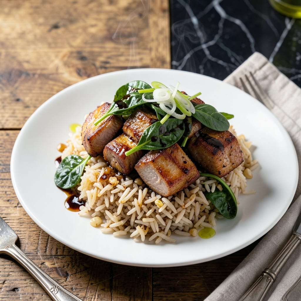 Pork Spinach Rice Recipe: Asian-Inspired One-Pot Meal