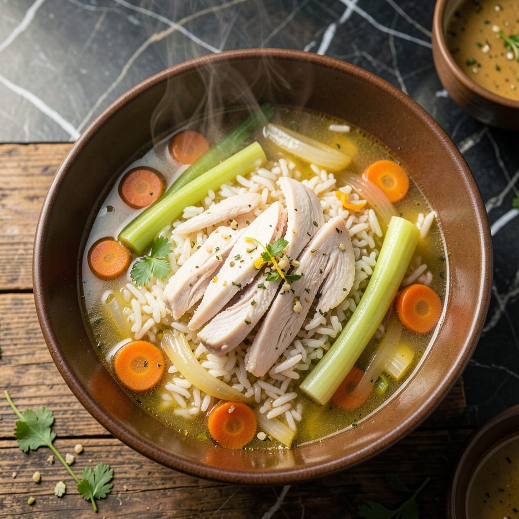 Chicken Vegetable Rice Soup Recipe: Simmered Comfort in a Bowl Chicken Vegetable Rice Soup Recipe: Simmered Comfort in a Bowl