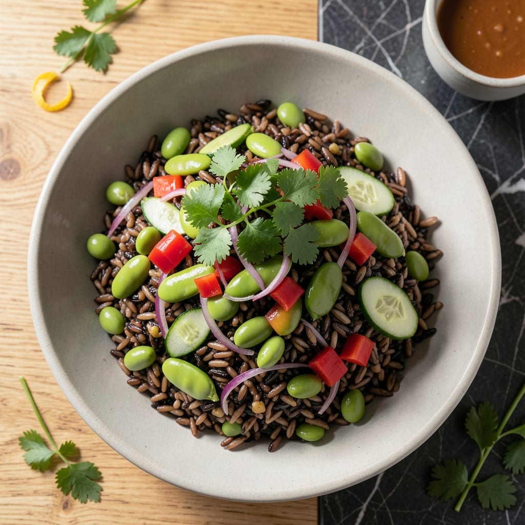 Edamame Wild Rice Salad Recipe: Protein-Packed Crunch in Every Bite Edamame Wild Rice Salad Recipe: Protein-Packed Crunch in Every Bite
